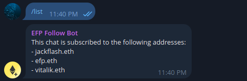 Follow Bot List