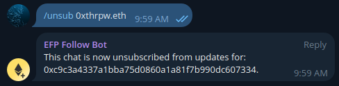 Follow Bot Unsubscribe